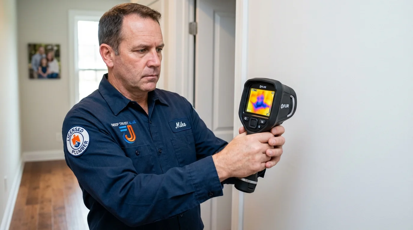 Thermal imaging leak detection by Johns Plumbing LLC in Bradenton Beach